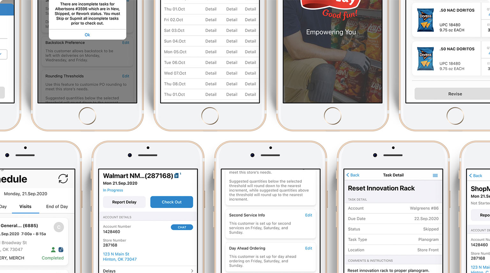 Final delivered screens